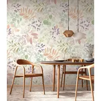 A.S. Création AQUAREL BLOEMEN FOTOBEHANG | Herhaalbaar Patroon - 1,59 x 2,80 meter - Aquarell Dreams