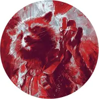 Komar Fotobehang Avengers Painting Rocket Raccoon