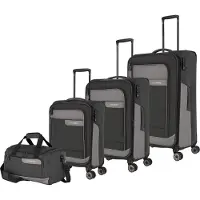 Travelite Kofferset 'Viia' grijs / donkergrijs / zwart