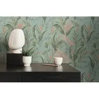 Living Walls Drawn Into Nature - Blauw - Planten Behang - 394364