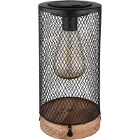Globo Lightning Led-solarlamp Zonne-energie Drukschakelaar IP44, ø: 120mm, H: 255mm (1 stuk)