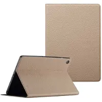 Selencia Riva Bookcase voor de Samsung Galaxy Tab A9 Plus - Beige