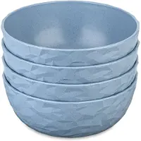 Koziol Club schaal Ø16,2 cm 4-pack biocirculair thermoplast Nature flower blue