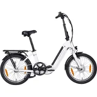 SAXONETTE Compact Comfort Plus 2.0 Opvouwbare E-bike 20 Inch - Aluminium Frame - 95% Voorgemonteerd - 250W Achterwielmotor - 374Wh EVE Accu - Shimano Nexus 3 Versnellingen - Wit
