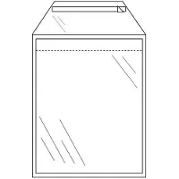 Raadhuis mail-envelop - 235x310mm - transparant - met plakstrip - 1000 stuks