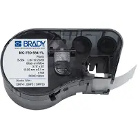 Brady MC-750-584-YL plastic labels | 19,05mm x 6,1 m