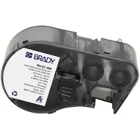 Brady M4-81-488 polyester labels zwart op wit | 6,35 mm x 48,26 mm (origineel)