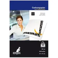 Kangaro carbonpapier A4 zwart (100 vel)