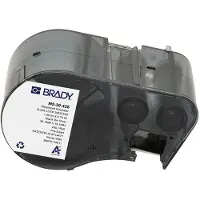Brady M5-30-428 gemetalliseerde polyester labels zwart op lichtgrijs 38,10 mm x 19,05 mm (origineel)