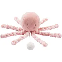 Nattou Lapidou muziekdoos octopus, oudroze/lichtroze