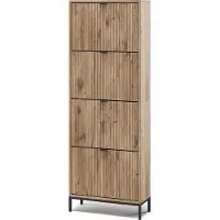Vicco Eliza Schoenklaprek – 60 x 168 cm met 4 uitklapbare lades Viking Eik