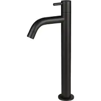 Differnz Fonteinkraan mix gebogen hoog 28.5 cm mat zwart