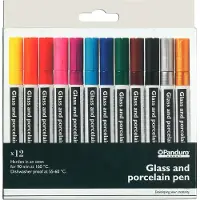 Panduro Glas- en porseleinstiften set - 12 stuks