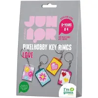 Panduro Junior DIY kit - Pixel sleutelhangers - Love
