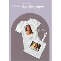 Panduro Transferpapier A4 - 5 stuks - lichte stoffen