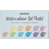 Panduro set aquarelverf - 12 kleuren - pastel
