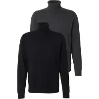 Jack & Jones Trui 'JJEBASIC' grijs gemêleerd / zwart