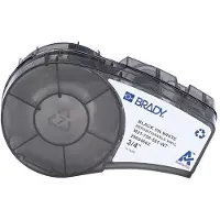 Brady M21-750-581-WT tape herpositioneerbaar vinyl zwart op wit 19,05 mm (origineel)