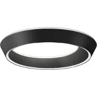 Lodes Plafondlamp , Zwart, Woonkamer, Aluminium