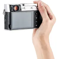 JJC TA-X100V Thumbs Up Grip zilver voor X-100VI, X-100V,X-100F,X-E3