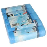 Papstar vuilniszakken HDPE met trekband, 120 liter, blauw