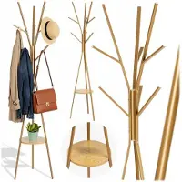 Massido MS-869 - Metalen Kapstok - Stabiele Driepoot - 181 cm Hoog - Extra Plank