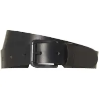 No-excess Belt leather buckle black