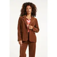 Smashed Lemon Retro chic bruine blazer |