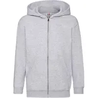 Fruit Of The Loom Kinderen / Kinder Unisex Sweatshirt met capuchon (Heather Grijs)