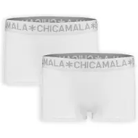 Muchachomalo short - wit (set van 2) Meisjes Katoen Effen - maat 122/128