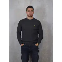 Lyle & Scott Grid knit crew neck jumper