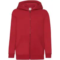 Fruit Of The Loom Kinder/Kids Classic Full Zip Hoodie (Rood)