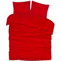 DoubleDry Dekbedovertrek flanel 100% zacht katoen eenpersoons 140x200/220 cm +