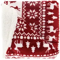 Unique living plaid yael 150x200cm red