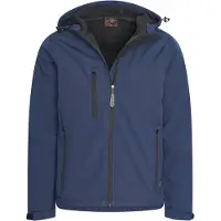 Cappuccino Italia Softshell hood jacket navy