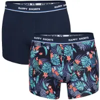 Happy Shorts 2-pack boxershorts heren met tropical print