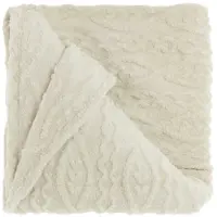 Unique living plaid pleun dove white -150x200cm