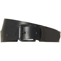 No-excess Belt leather buckle black