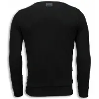 Local Fanatic El padrino two faced digital rhinestone sweater