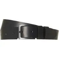 No-excess Belt leather buckle black