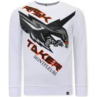 Tony Backer Sweater met print eagle head