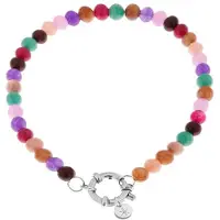Label Kiki Armband disco beads silver