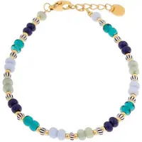 Label Kiki Armband blue oasis gold