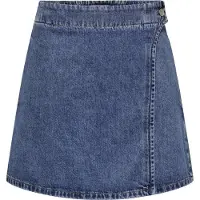 ONLY Onlthea wrap short skirt dnm cs dot medium blue de