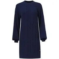 Smashed Lemon Gebreide jurk navy