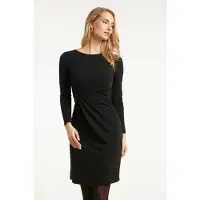 Smashed Lemon Zwarte getailleerde elegante jurk |
