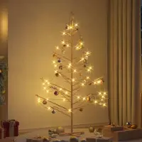vidaXL - Houten - kerstboom - Naturel - 180 - cm - Massief - grenenhout