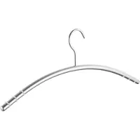 Sotech Design Kledinghanger RVS SS201 met Antislipringen (Haak 360 graden draaibaar, Massieve ronde buis Ø 12 mm x 433 mm, Geborsteld) Blousehanger voor garderobekasten en garderobes