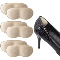 Shoeple Hielbeschermer - Heelpad Comfortmax (6 stuks) - Hielkussentjes voor Schoenen - Schoenverkleiner - Antislip Hielzool - Wit