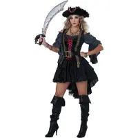 Metamorph Captain Blackbird Piraten Kostuum